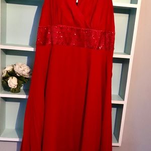 Red Flowy, sequence- Donna RICO women’s dress